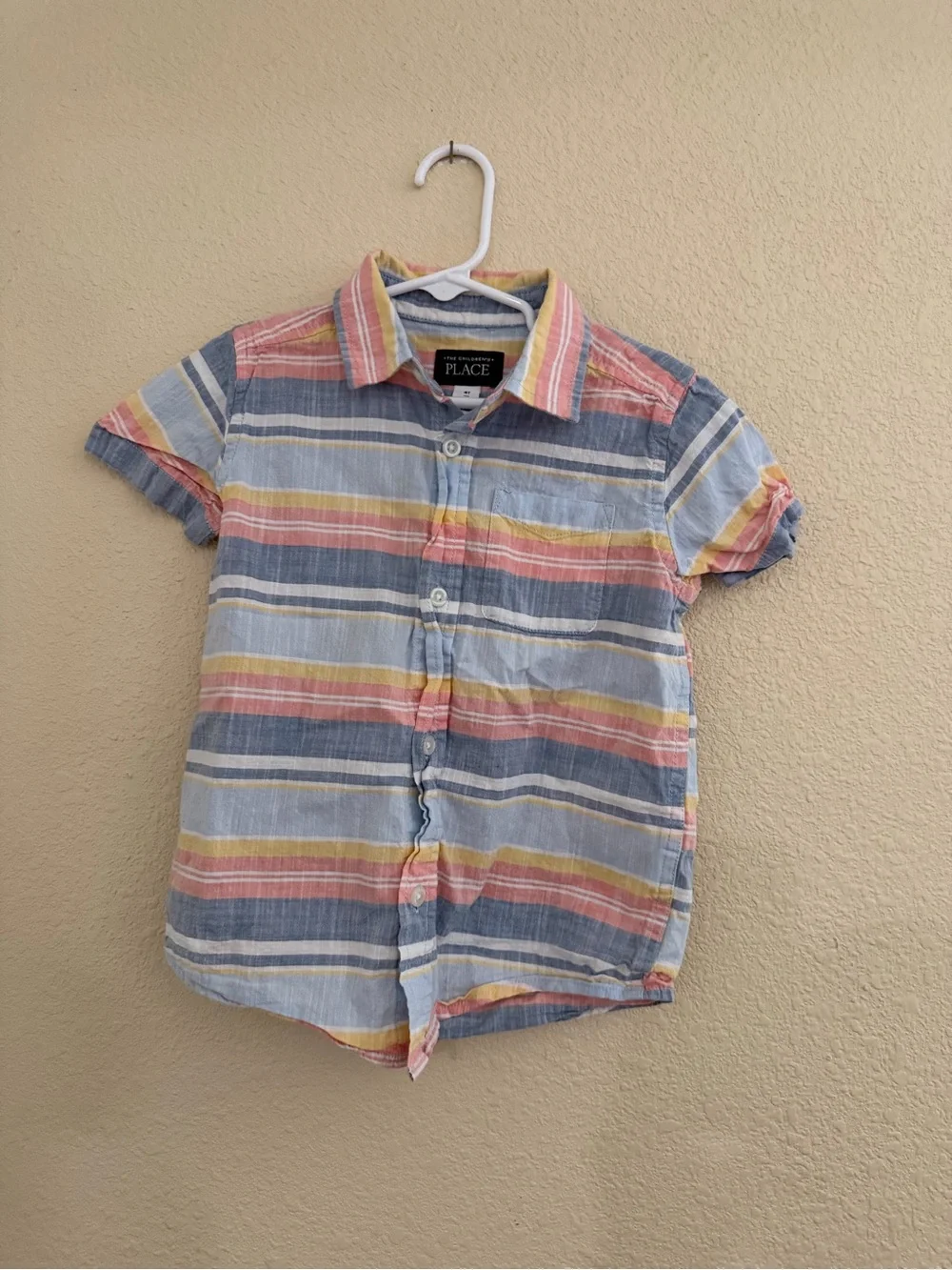 The Children's Place Multicolor Striped Short-Sleeve Button-Down Shirt